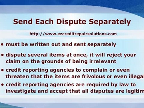 Credit Repair Letters - Anatomy of Credit Dispute Letter