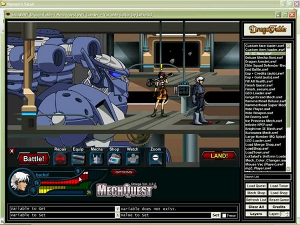 Mech Quest Star Captain, Exp and Gold Hack (Trainer) May 2011