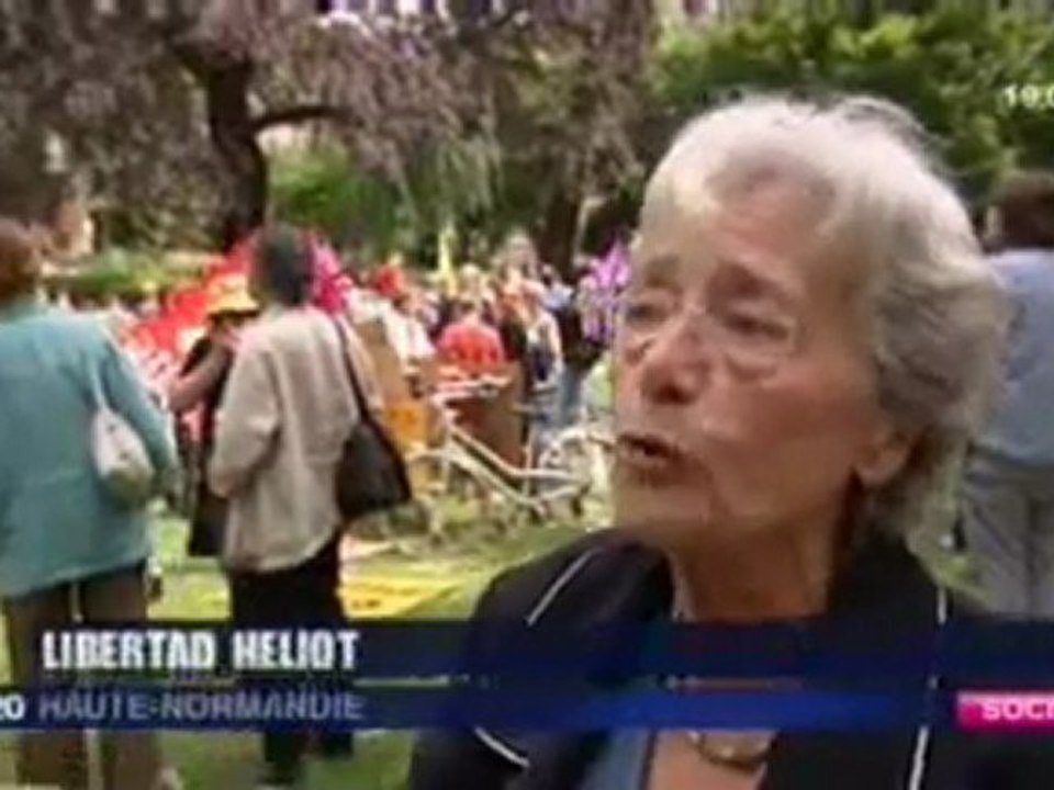 Journal Télévisé de France 3 sur les mobilisations à Rouen du 11/05/2011 contre les banques