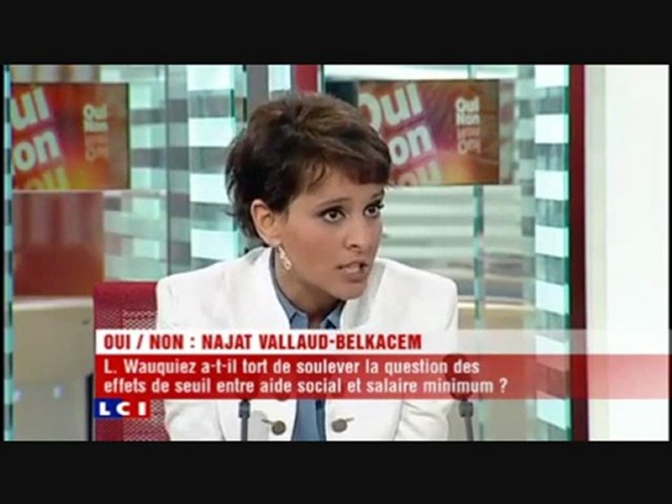 Boules puantes de Wauquiez sur le RSA : le nouveau Frédéric Lefebvre ? - Najat Vallaud-Belkacem