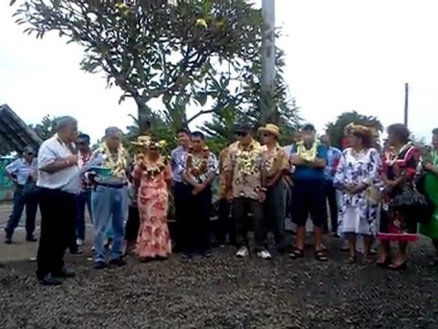 20110512 - Inauguration centre artisanal de Vaira'o - discours du maire, Clarenntz Vernaudon