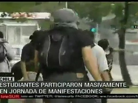 Marchas masivas de estudiantes en Chile