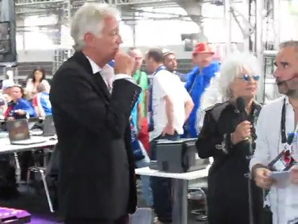 Laurent Boyer et Catherine Lara / Répétitions Eurovision 2011