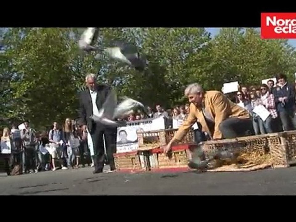13 mai 2011 : mobilisation pour Hervé Ghesquière et Stéphane Taponier, otages depuis le 30 décembre 2009