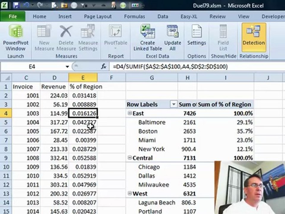 Dueling Excel - Percent of Parent: Podcast #1404