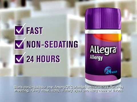 Buy Allegra (Fexofenadine) is an antihistamine used to relieve symptoms of seasonal allergies