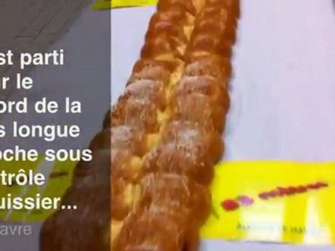 Record Du Monde De La Plus Grande Brioche Réalisée Dans Les Ateliers De L'hypermarché Auchan Le Havre Grand Cap Mont-gaillard Le 13 Mai 2011