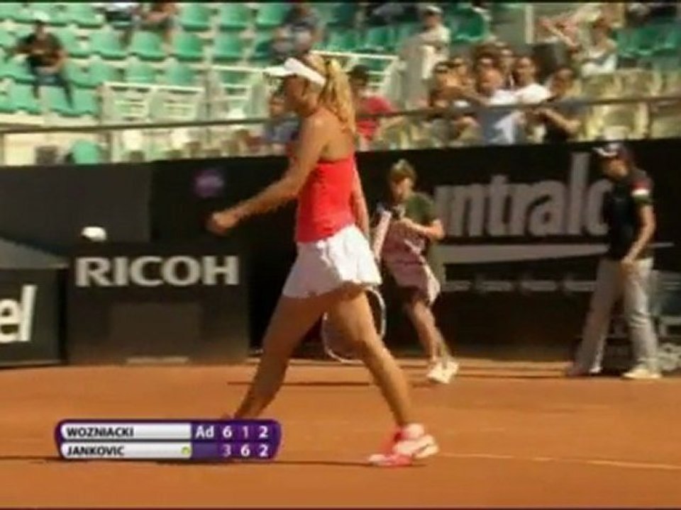 Rom - Wozniacki im Halbfinale