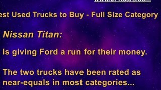 What Are The Best Used Trucks To Buy?
