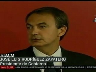 Presidente Zapatero asistió al entierro de víctimas en Lor