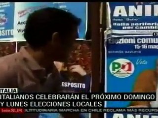 Elecciones en Italia desafío para Berlusconi