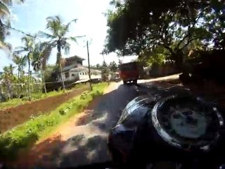 Les feux arrières du bus...