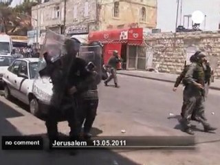 Скачать видео: Clashes in East Jerusalem - no comment