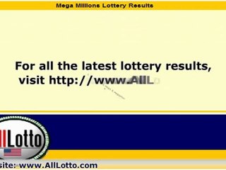 Mega Millions Lottery Drawing Results for May 13, 2011