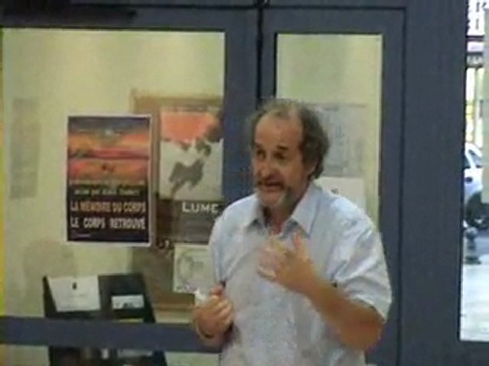 Didier Crévenat  podothérapeute et énergéticien Alain Coudert échange-débat médiathèque Salernes actu salernes infos var 83