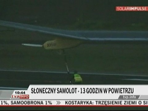 Samolot napędzany promieniami słońca