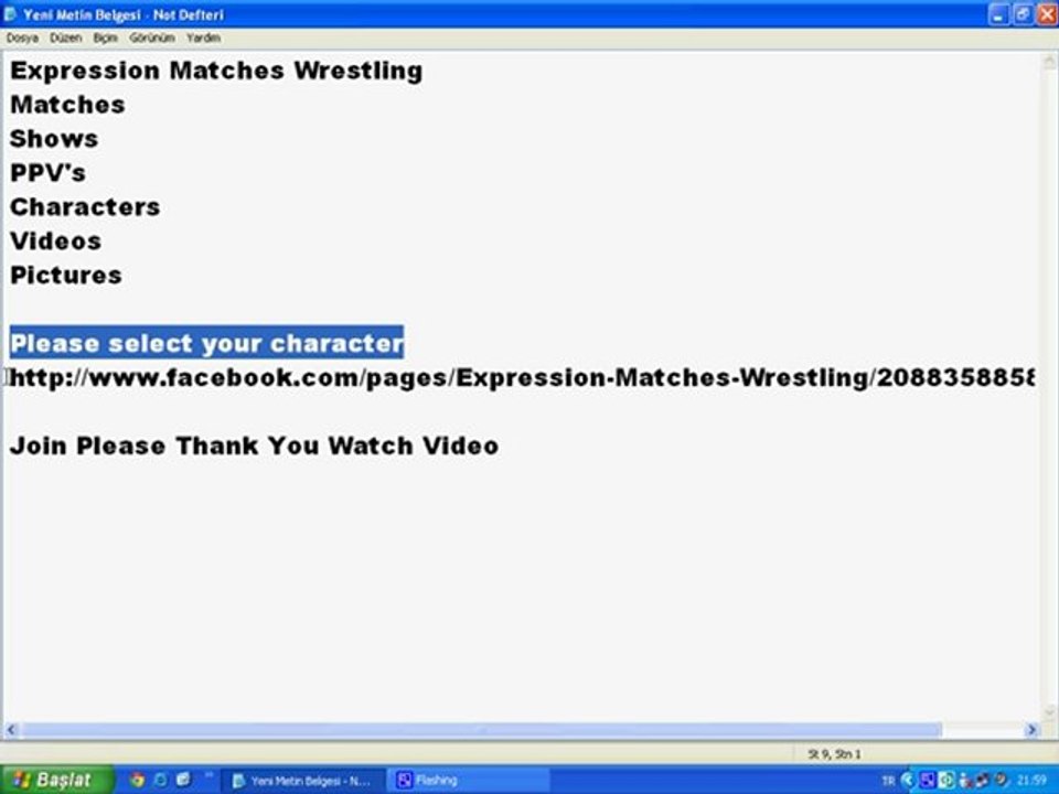 Expression Matches Wrestling Presentation (Facebook)