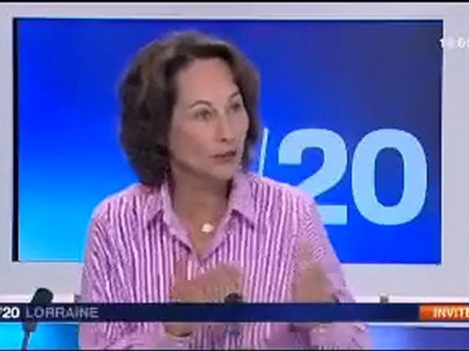 S. Royal : reportage et interview à France 3 Lorraine
