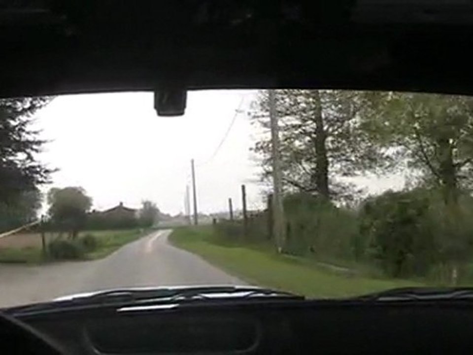 RALLYE DE LA LYS 2011 ES4 SERCUS MACE/FALVO IMPREZA N12B ON BOARD 5EME TEMPS SCRATCH 1ER GROUPE N