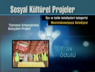 Mustafa Kemal Paşa Belediyesine Birincilik ödülü