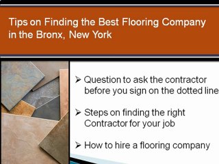 Bronx NY Flooring Contractors