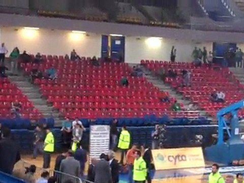 H εξέδρα των οπαδών του Παναθηναϊκού