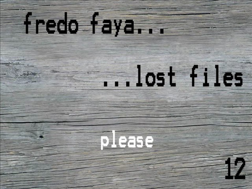 FREDO FAYA - please (lost files 12)