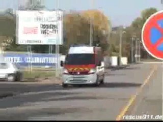 Pompier départ intervention