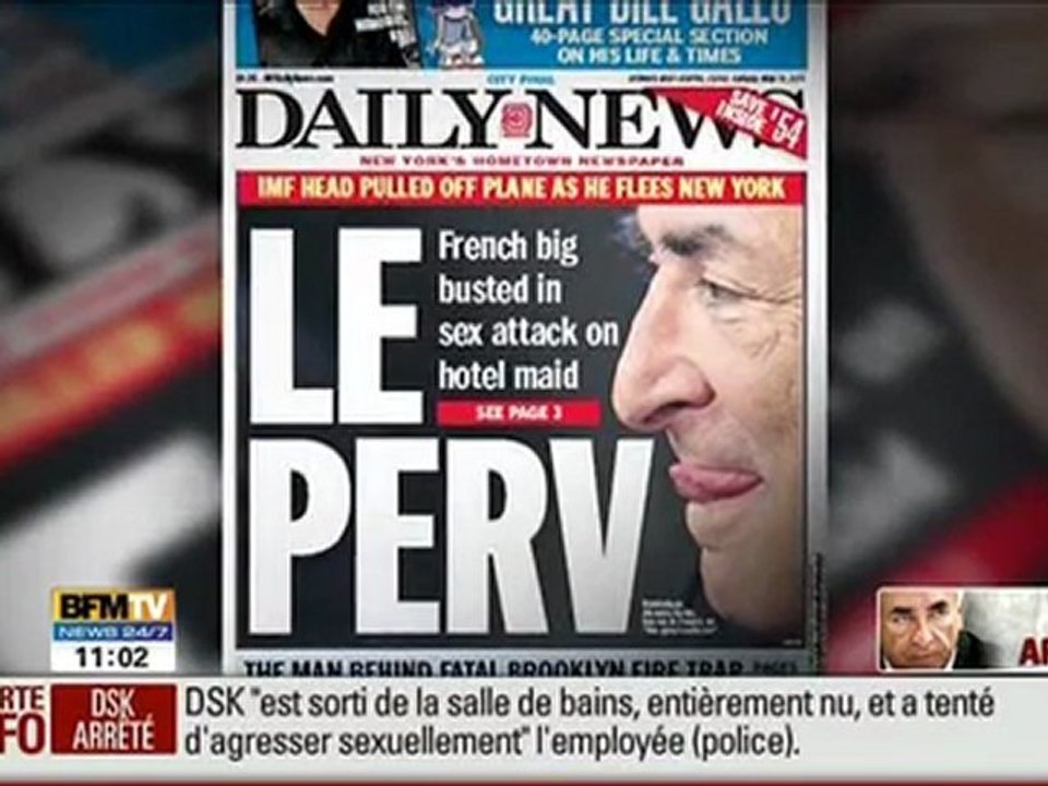 Strauss-Kahn et Sarkozy à la Une du New York Post : Sleazy Money ! (l’argent sale)