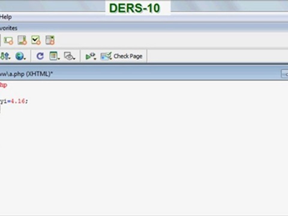 ders-10 php anlatımı  Nesne yönelimli programlama