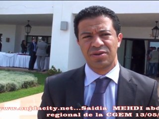 Abdelkrim MEHDI mrésident de la CGEM a saidia dans les Escales Régionales de l'entreprise / Pour hisser l’entreprise régional au diapason national et international