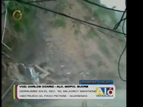 Otro derrumbe en la Petare-Guarenas