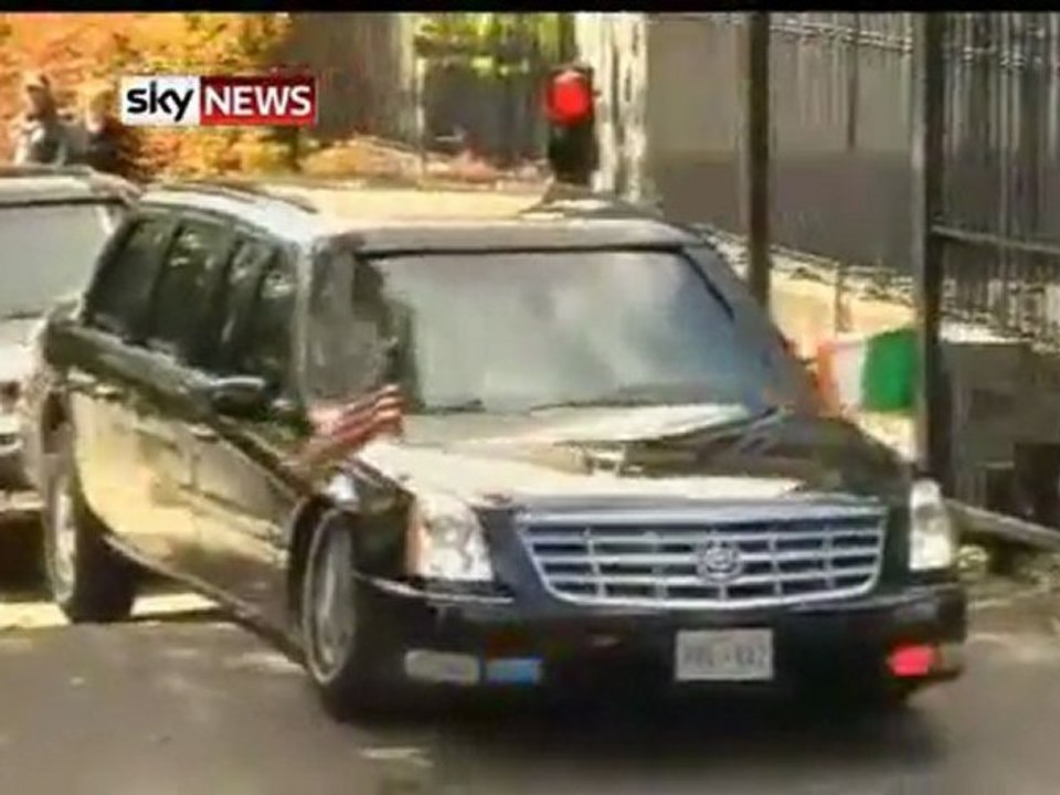 Wpadka podczas przejazdu Obamy