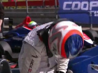 Race1 Highlights and flip over crash British F3 2011 Round03 Snetterton