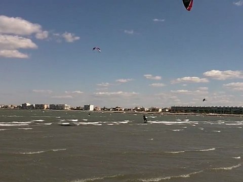 Kite-Surf Port Camargue plage nord le 15/05/11