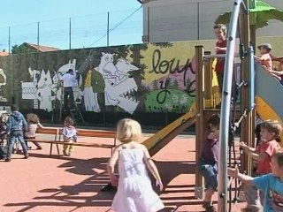 Scéance de graff à l’école Paul Bert (Clermont)