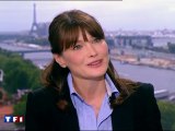 Carla Bruni-Sarkozy invitée du JT de 13h de TF1