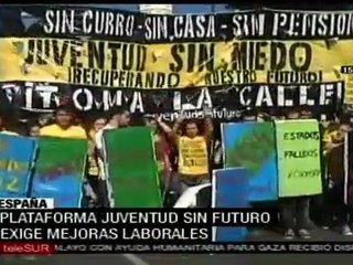 Marchan en España contra recortes anticrisis