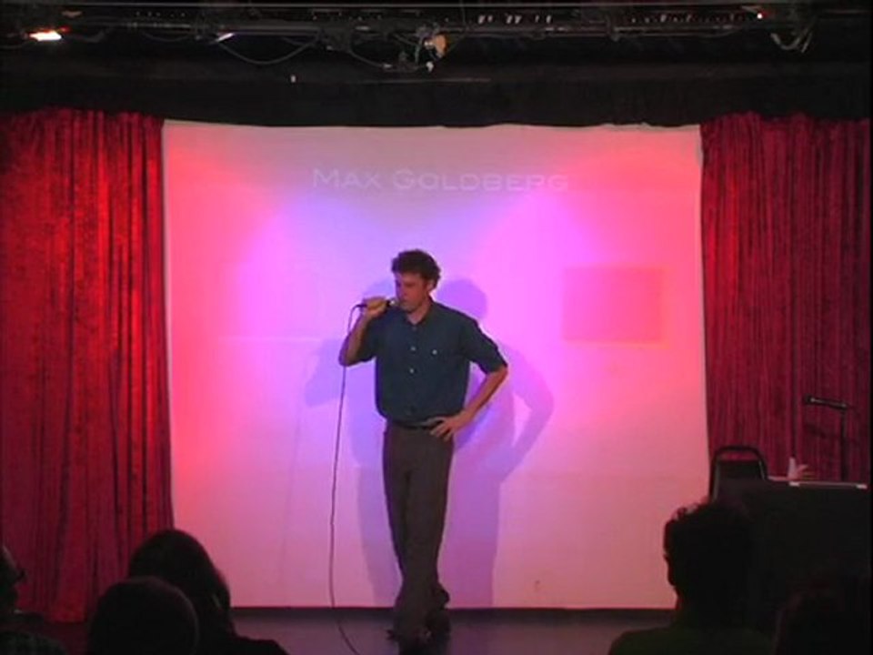 Max Goldberg tells marijuana jokes.