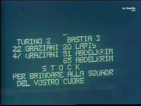 Coupe UEFA / 1977-78 - Torino 2-3 SEC Bastia