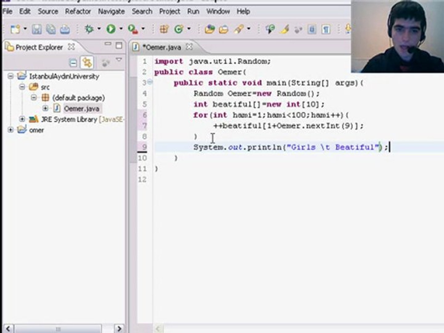 30 -Java Programming Tutorial  - Array Elements as Counters Omer GEZER