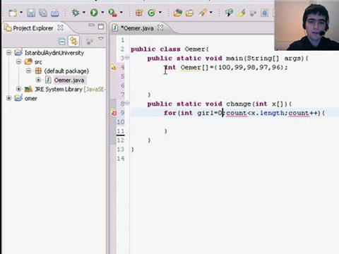 32 -Java Programming Tutorial - Arrays in Methods Omer GEZER