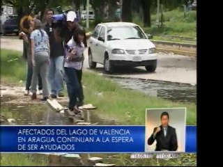 Damnificados los vecinos del Lago de Valencia