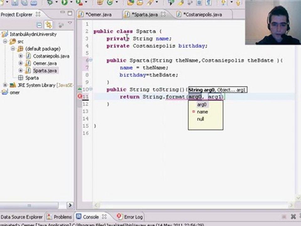 43Java Programming Tutorial  - Composition Omer GEZER