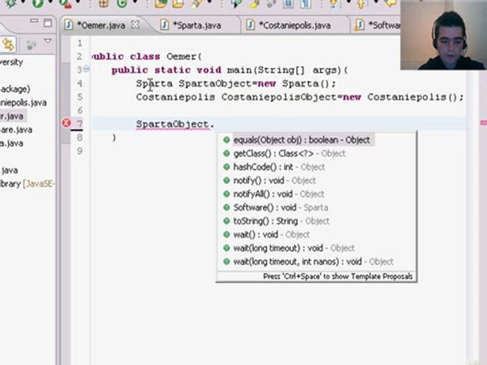 49Java Programming Tutorial  - Inheritance Omer GEZER