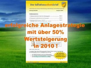 INFLATIONSSCHUTZBRIEF: "Inflation in Deutschland - Gold als Inflationsschutz" (Börsenbrief / Börsenmagazin über Inflationsschutz/ Goldkurs/ Silberkurs/ Gold/ Silber)