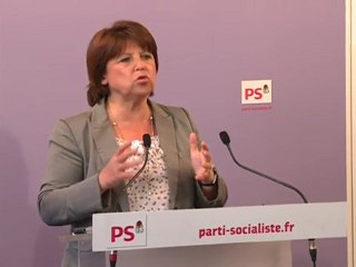 Déclaration de Martine Aubry à l'issue du Bureau National du 17 mai 2011