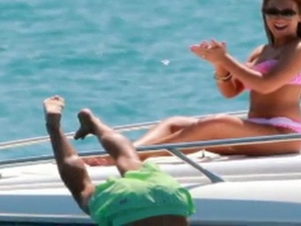 Lauren Goodger and Mark Wright Lark Around on Yacht in Spain