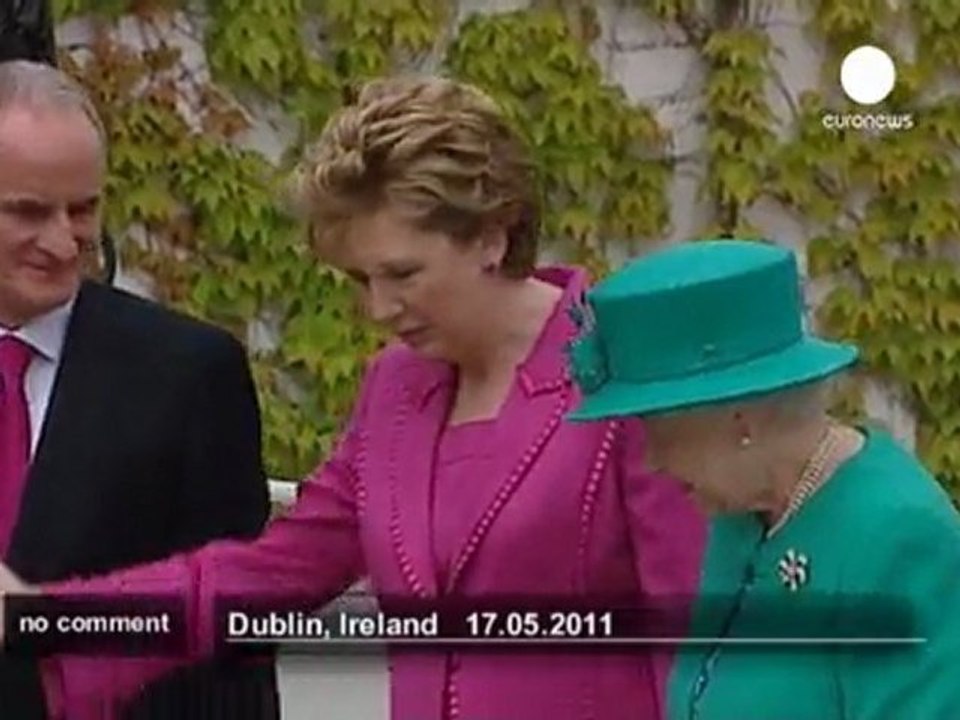 Britain's Queen Elizabeth begins Ireland visit - no comment