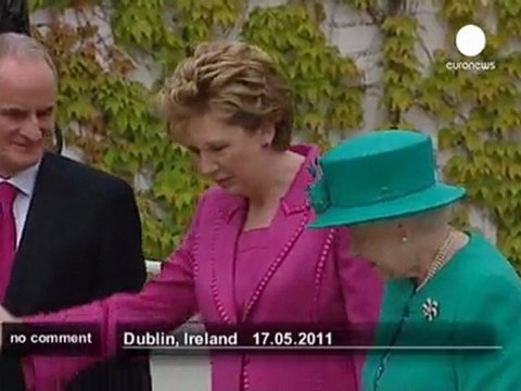 Britain's Queen Elizabeth begins Ireland visit - no comment